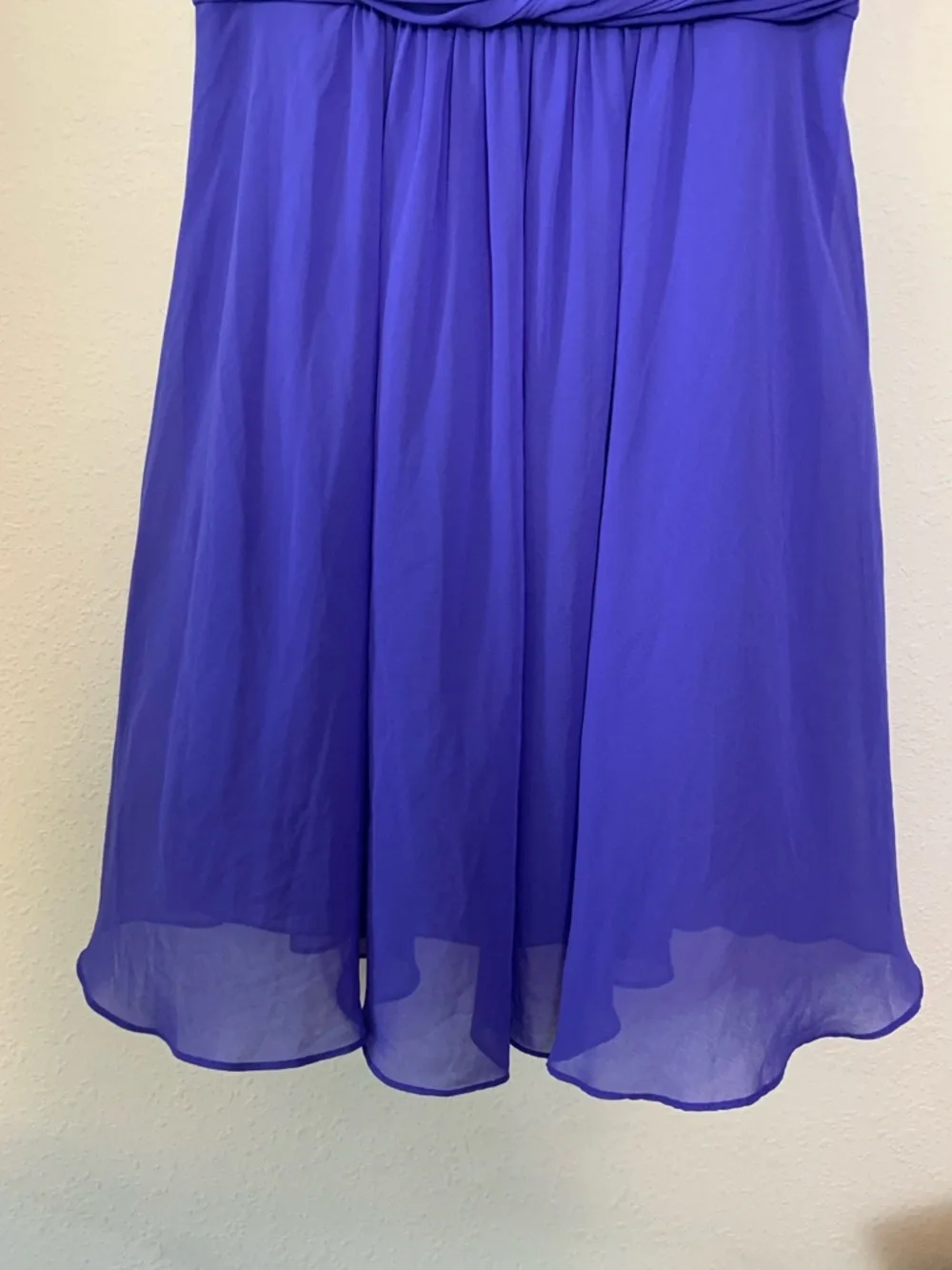 Ralph Lauren Royal Blue Sleeveless Chiffon Midi Dress 10 Wedding Evening Party
